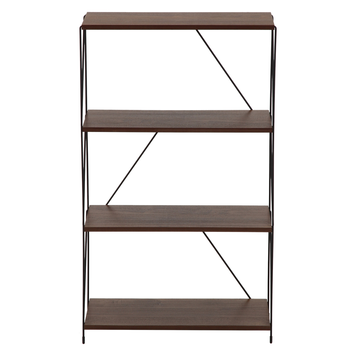  open rack 4 step width 62cm middle Brown [ new goods ][ free shipping ]( Hokkaido Okinawa remote island postage separately )
