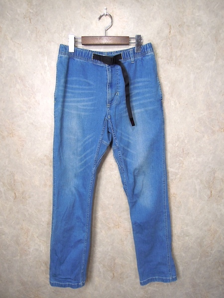  Gramicci Denim новый narrow брюки * мужской M размер /NN/ стрейч / уличный / climbing /MEDIUM USED/GRAMICCI/0816-DEJ