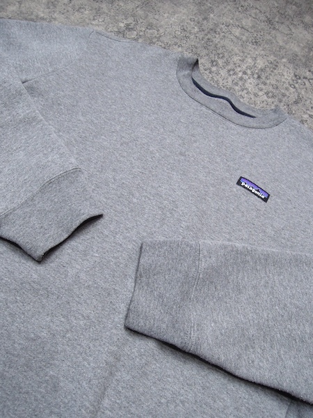  Patagonia P-6 label up riser ru Crew sweatshirt * men's M size ( absolute size L degree )/. gray / plain one Point /39627