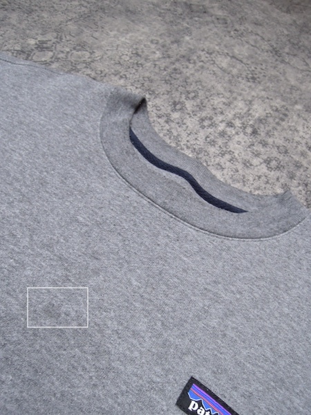  Patagonia P-6 label up riser ru Crew sweatshirt * men's M size ( absolute size L degree )/. gray / plain one Point /39627