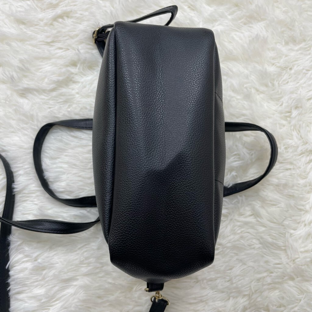1 jpy ~ A-1 60 MARY QUANT Mary Quant 2WAY handbag shoulder bag black flower imitation leather 
