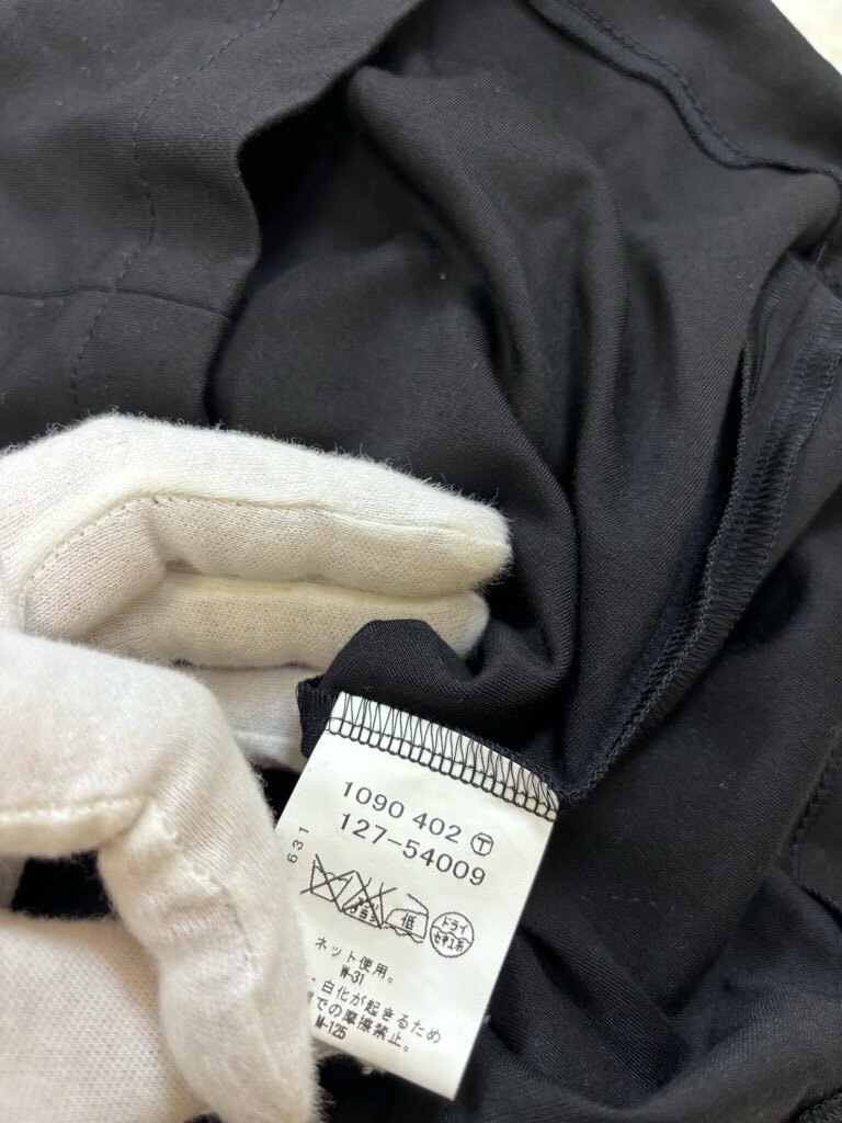 １円～ A-5 60 INDIVI インディヴィ ワンピース ゴム袖 サイズ38 ブラック カットソーワンピース コットン ポケット付き の画像6