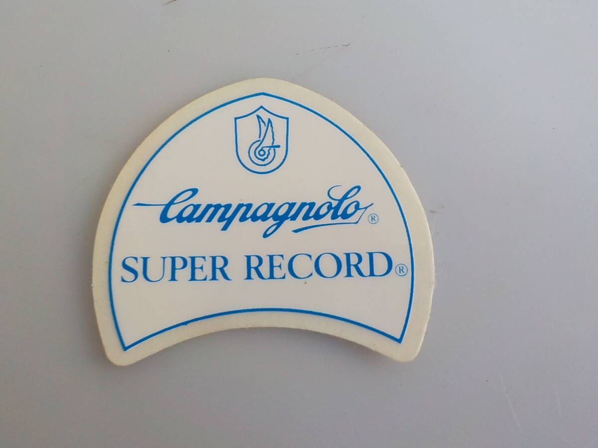 旧車 CAMPAGNOLO 　SUPER　RECORD ステッカー 昭和 レトロ サイクルパーツ_画像1