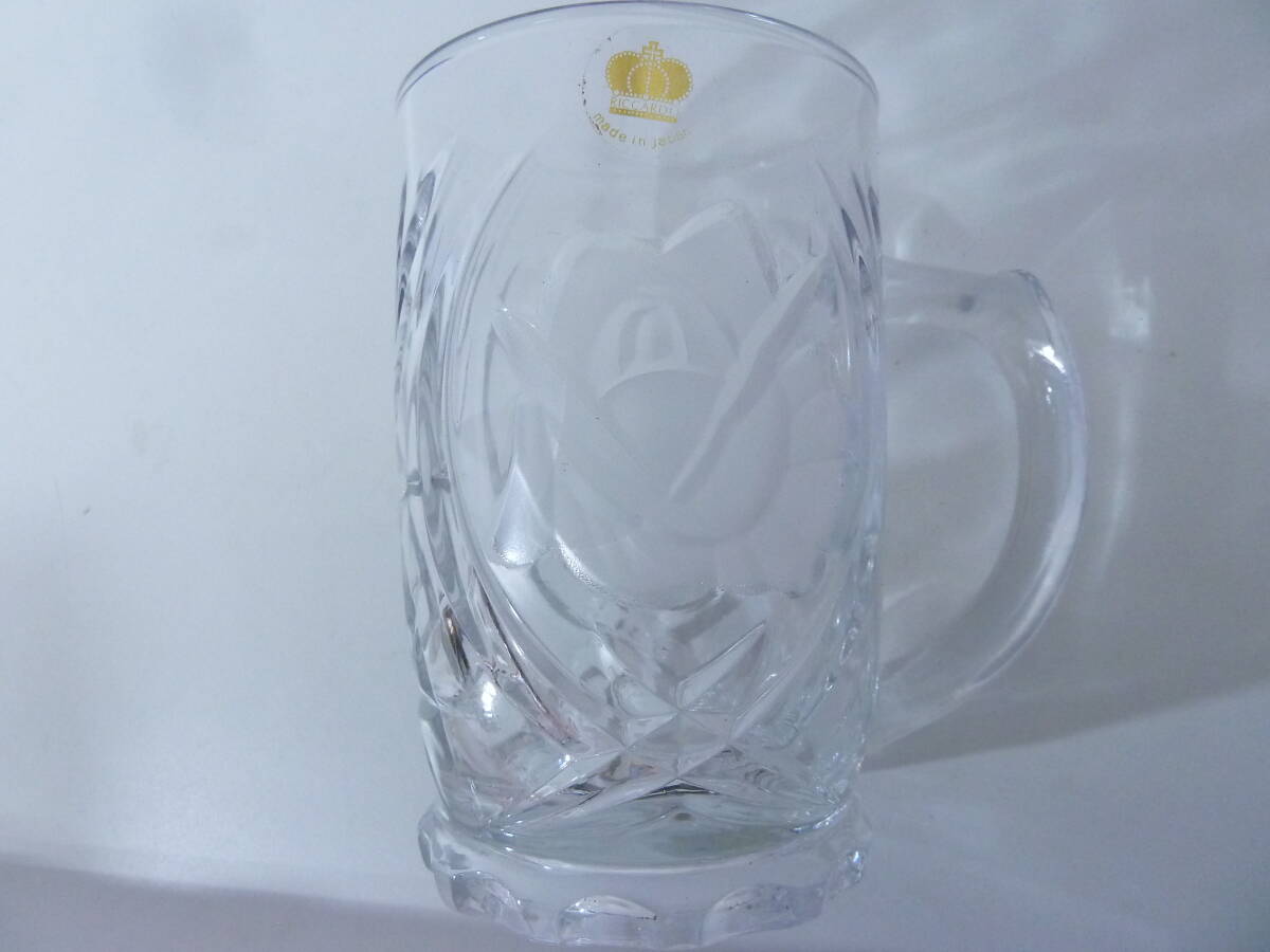 # SOGA GLASS.. glass SNOW ROSE beer mug 6 piece set 
