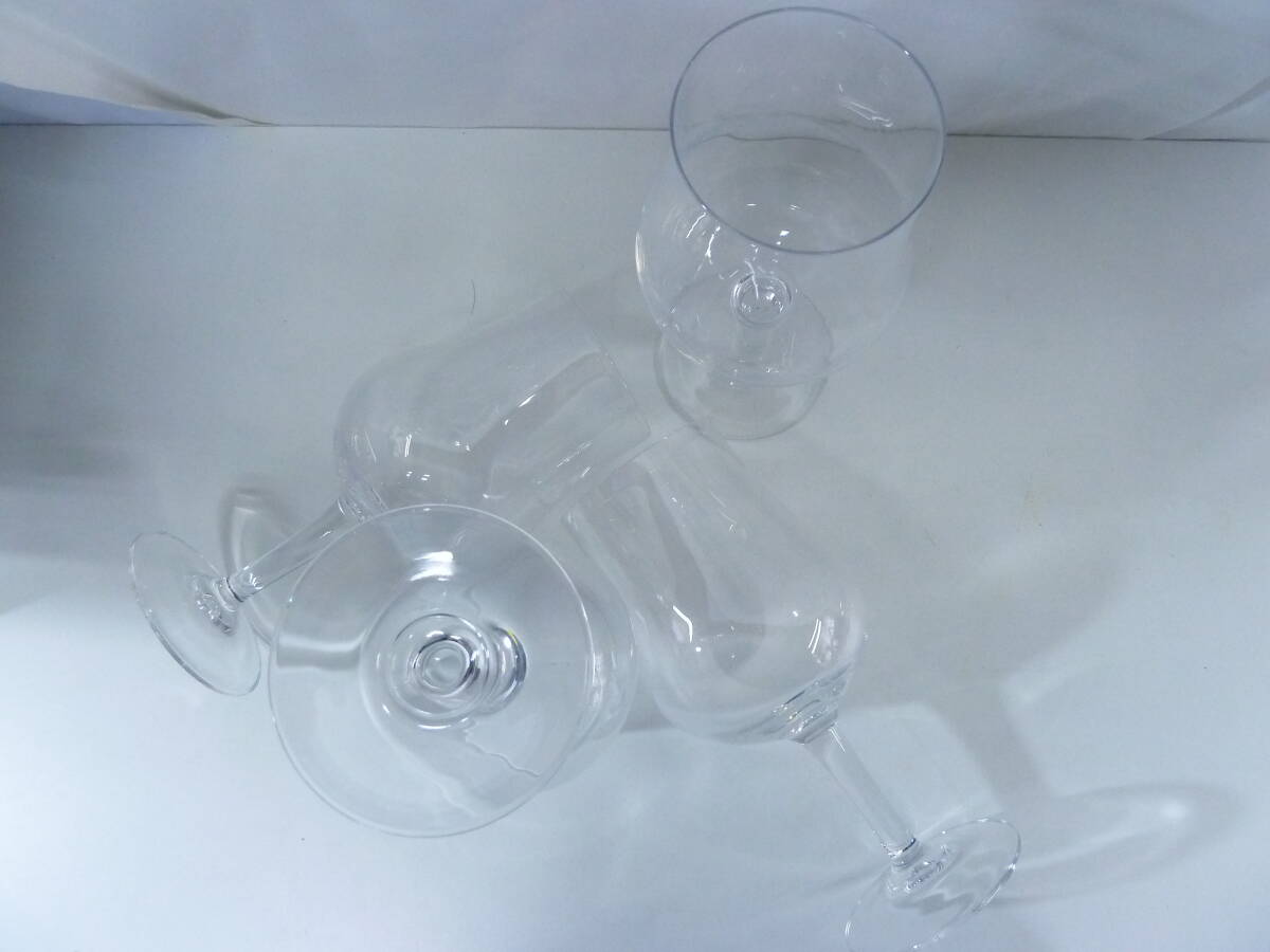 ＃ cristal d'arques クリスタルダルク ワイングラス 4客セット 元箱付 食器 酒器 洋食器 ヴィンテージ フランスの画像7