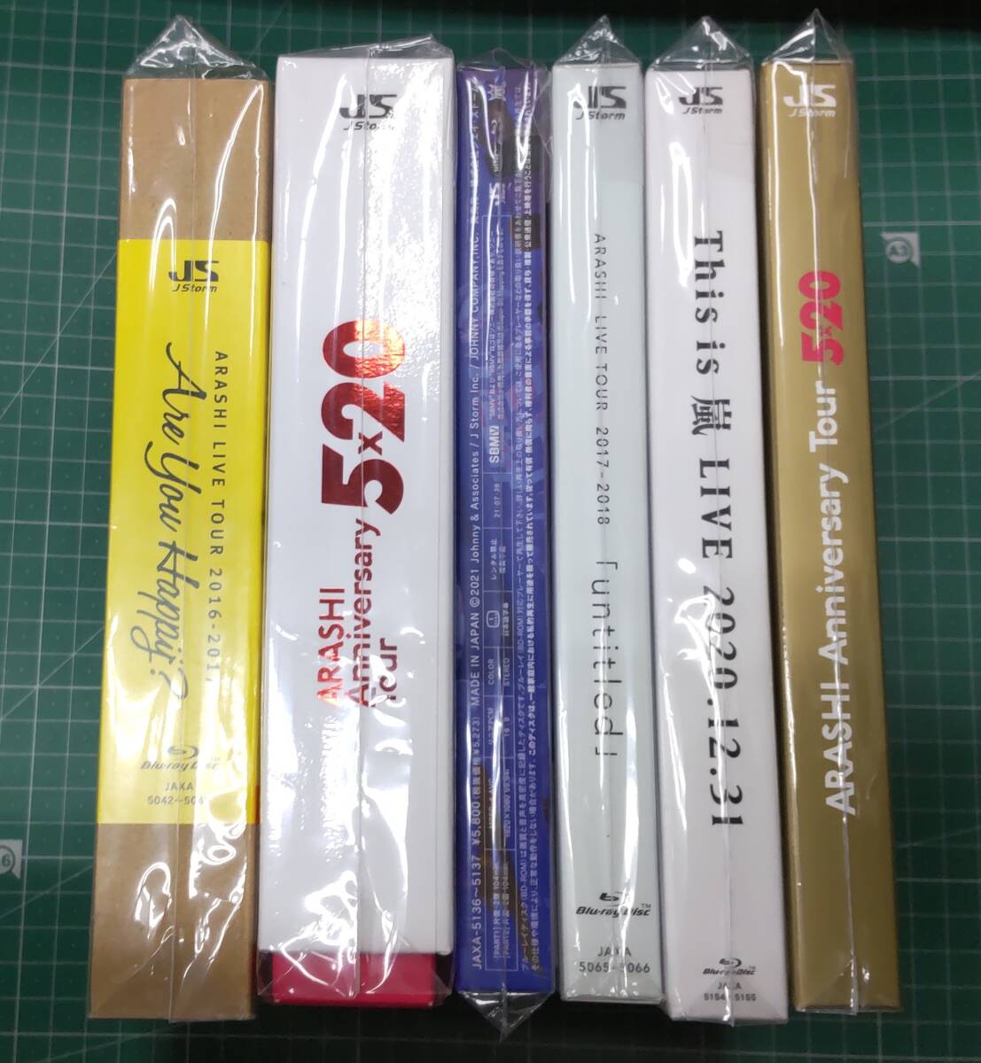 【まとめ】嵐 ARASHI ブルーレイ 6点 セット LIVE 嵐フェス Are You Happy ? ファンクラブ会員限定盤 Anniversary 5×20 JStorm●Ｈ3510_画像1