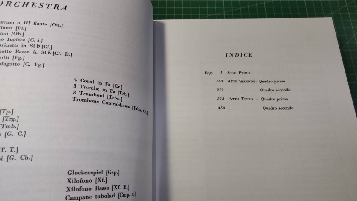 【洋書 楽譜】プッチーニ オペラ「トゥーランドット」全曲版 フルスコア RICORDI Giacomo Puccini TURANDOT FULL SCORE 歌劇●H3508_画像4