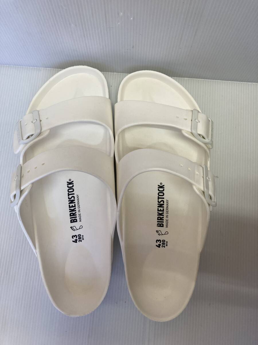 ●お買い得!BIRKENSTOCK　EVAサンダル　アリゾナ　ホワイト　43（28.0㎝）　足にフィットして履き心地良し　水にも強くアウトドアに_画像9