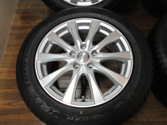 【送料無料・税込み】Weds ジョーカー JS 17in7J+48 5穴PCD114.3 TOYO OBSERVE GIZ2 225/55R17 アテンザ/10系 アルファード_画像4