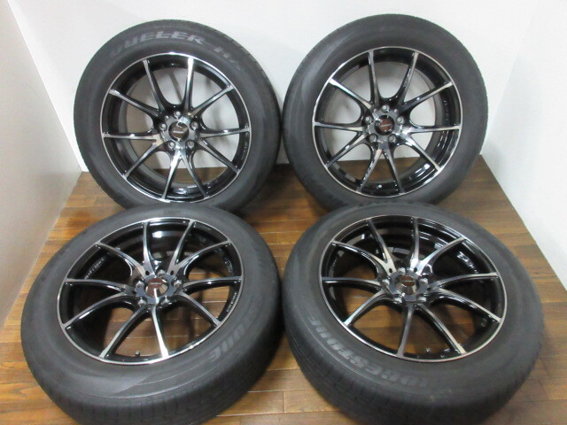 【送料無料・税込み】Weds SA-10R 18in7.5J+45 5穴PCD114.3 BS デューラー H/P SPORT 225/55R18 エクストレイル/ZR-V他_画像1