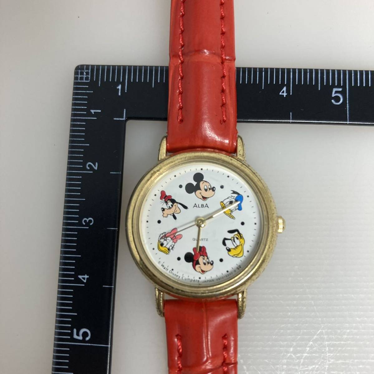 Albe アルバ セイコー SEIKO ディズニー 腕時計 ミッキーマウス ミニーマウス クォーツ 稼働品 新品ベルトの画像8