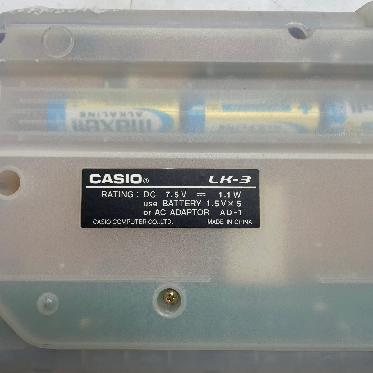 ♭M♭ CASIO ひかりナビゲーション LK-3 中古品 動作確認済み ピアノ 楽器 光るキーボード ♭J-240306_画像6