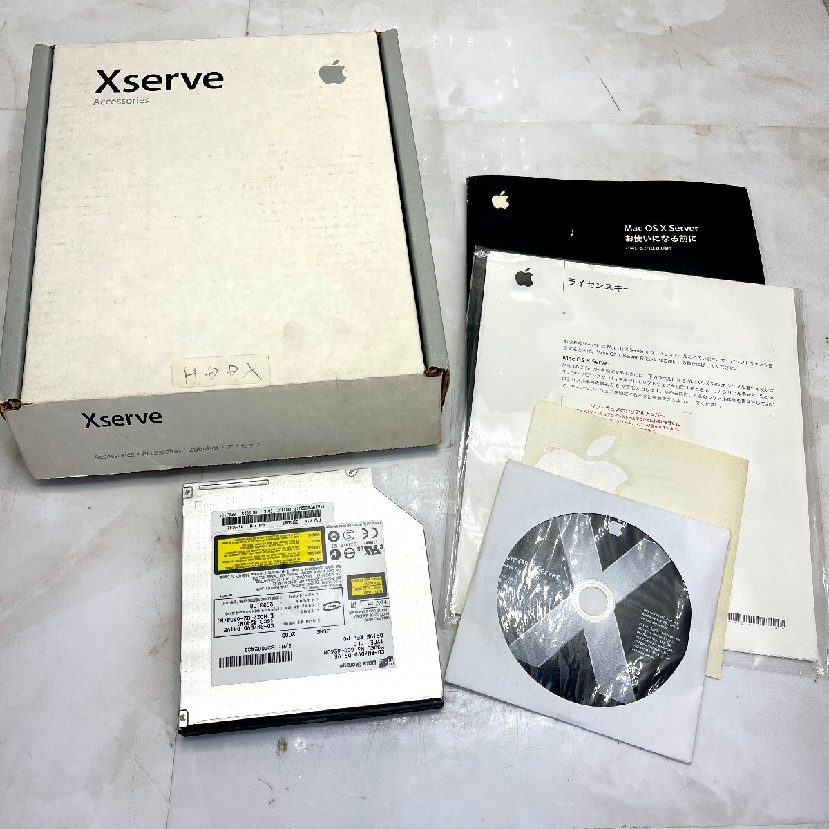 *M* apple Xserve Accessories Mac DVDドライブ Applecare スリムDVDマルチドライブ 現状品 *M-2400313の画像1