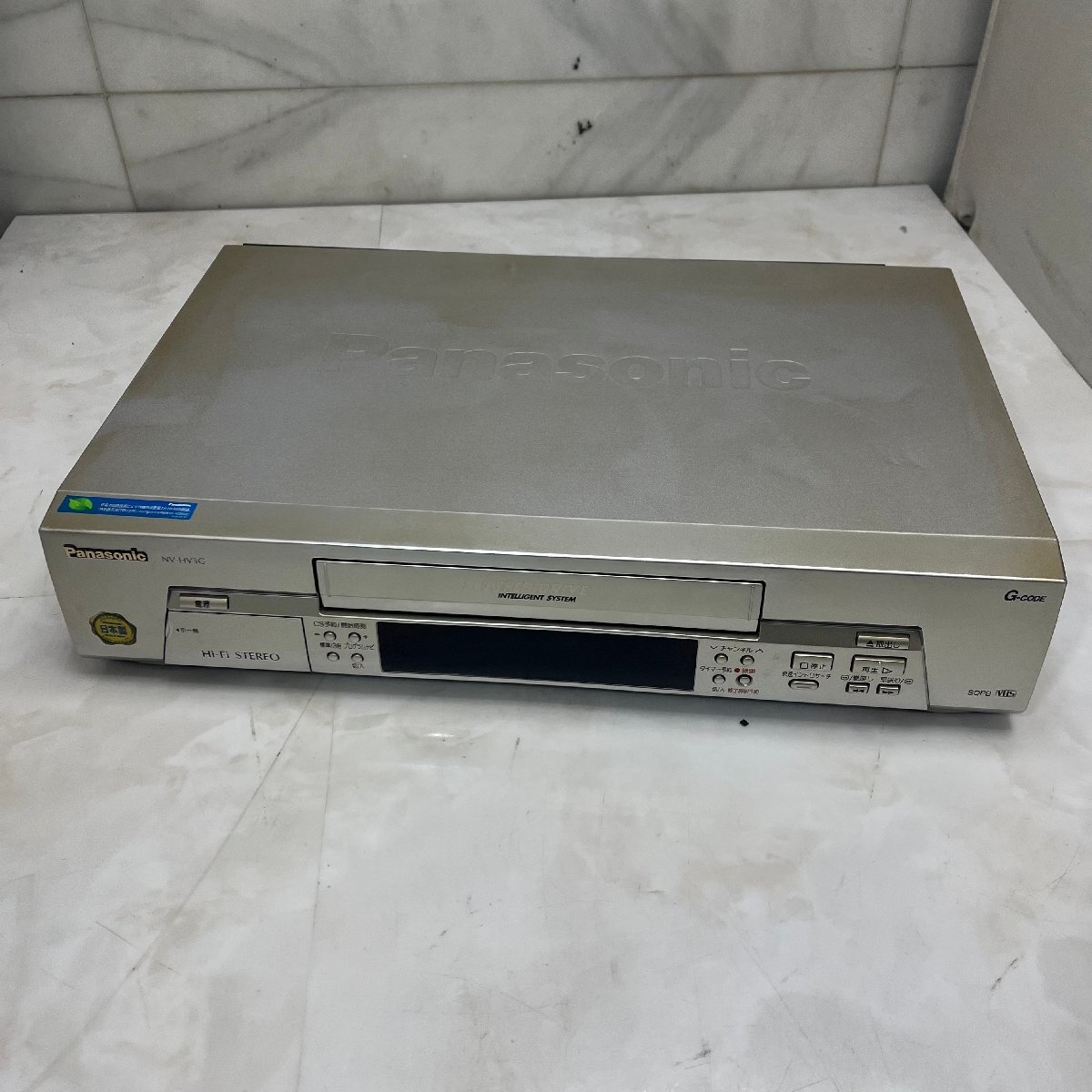 ＝R＝ Panasonic パナソニック VHSビデオデッキ VHS ビデオ NV-HV3G 動作確認済 リモコン付き＝B-240336の画像2