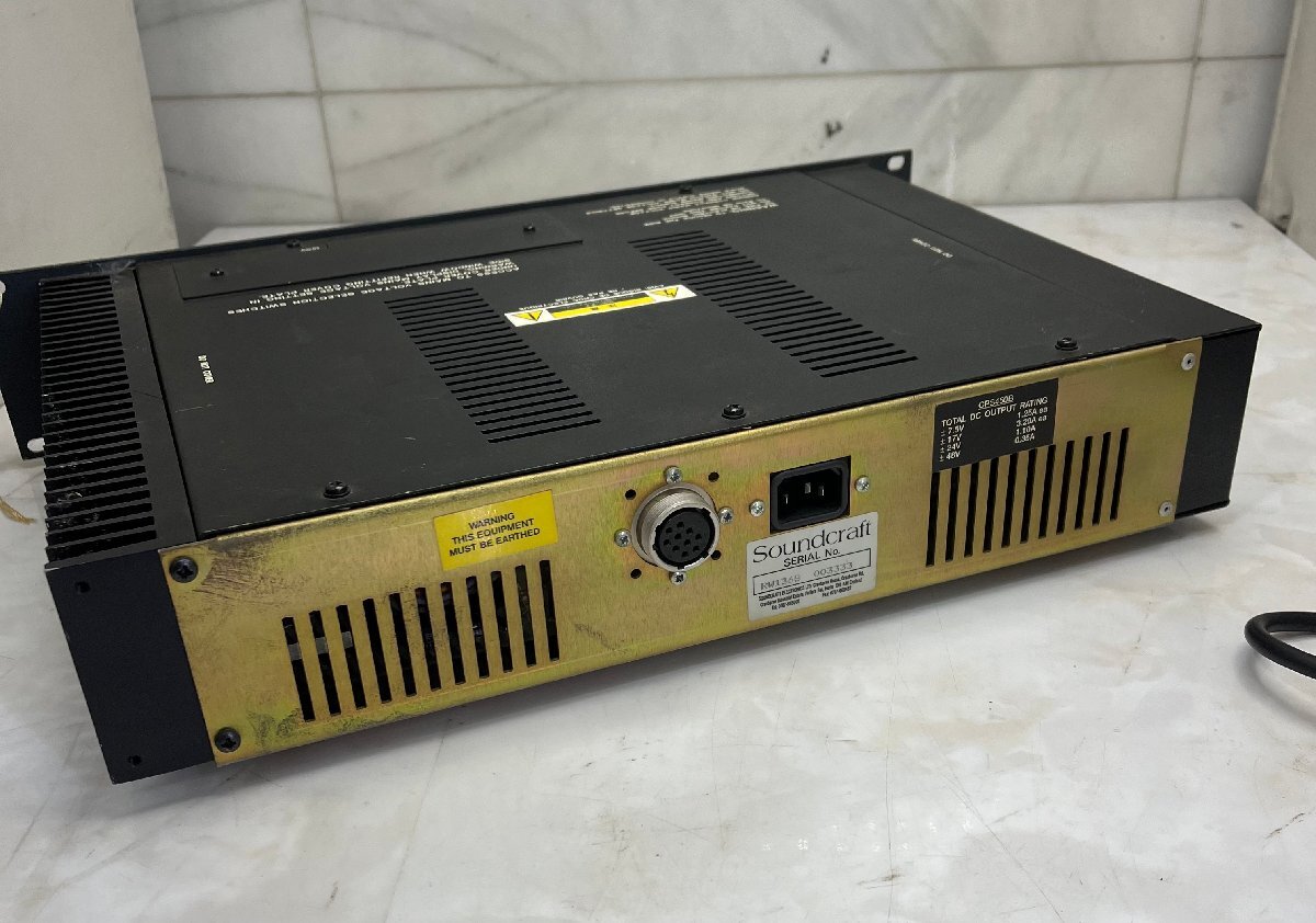 ＝OG＝ SoundCraft サウンドクラフト Console Power Supply CPS450/B  PA機器 ＝B-240331の画像4