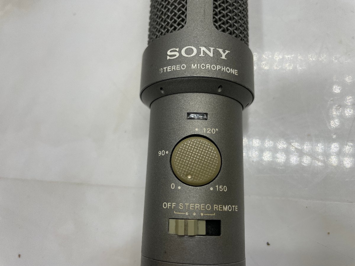 *M* SONY Mike ECM-969 electret condenser microphone stereo panorama Mike secondhand goods sound out has confirmed storage case attaching H2403-268