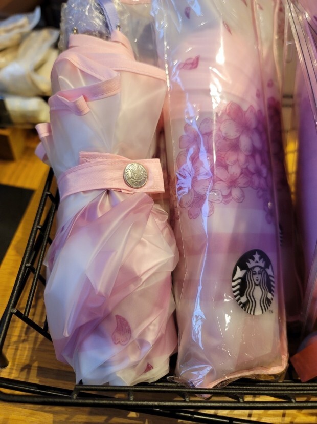 桜 韓国　スターバックス(Starbucks） ブロッサム シークレットガーデン 折りたたみ傘　新品_画像7