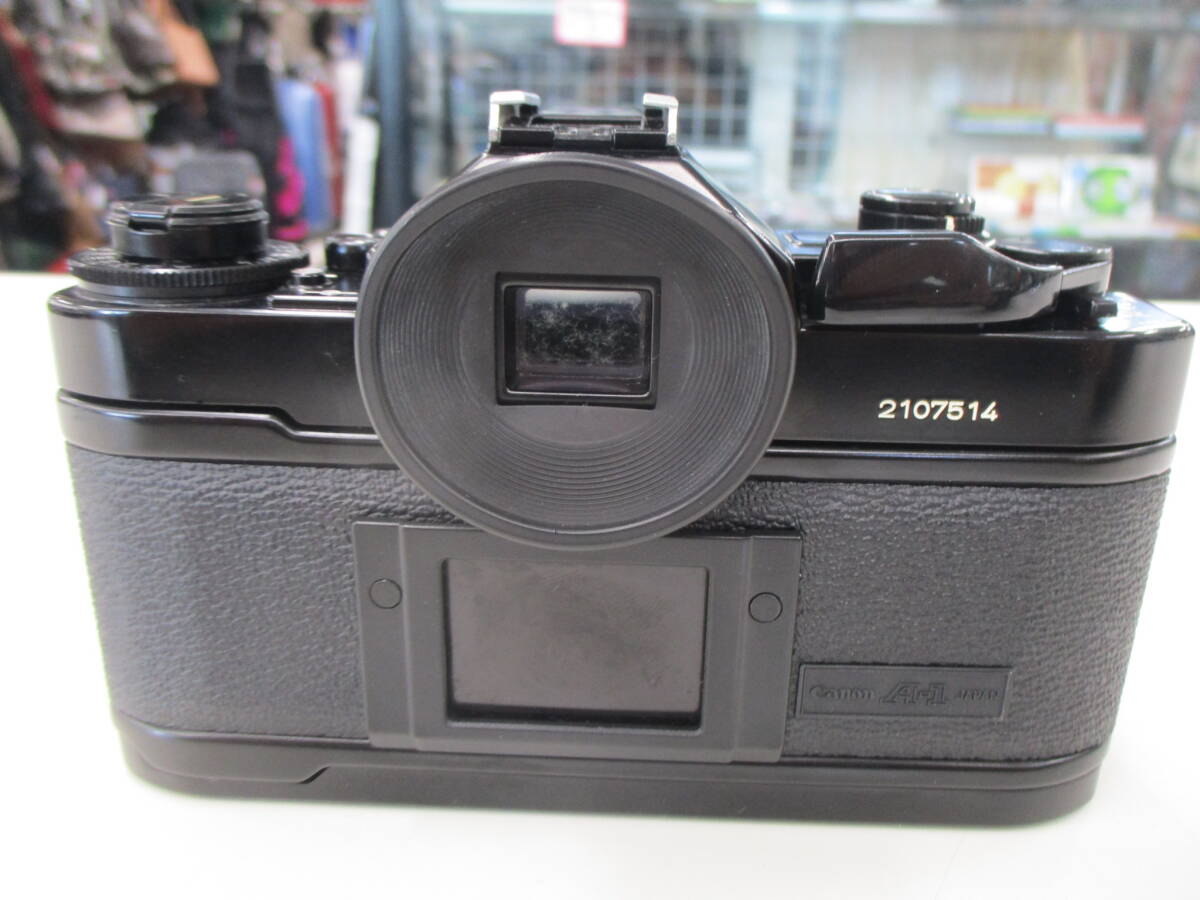 (Y)ジャンク不動品：Canon A-1 本体 Black + CANON LENS FD 50㎜ 1:1.4_画像4