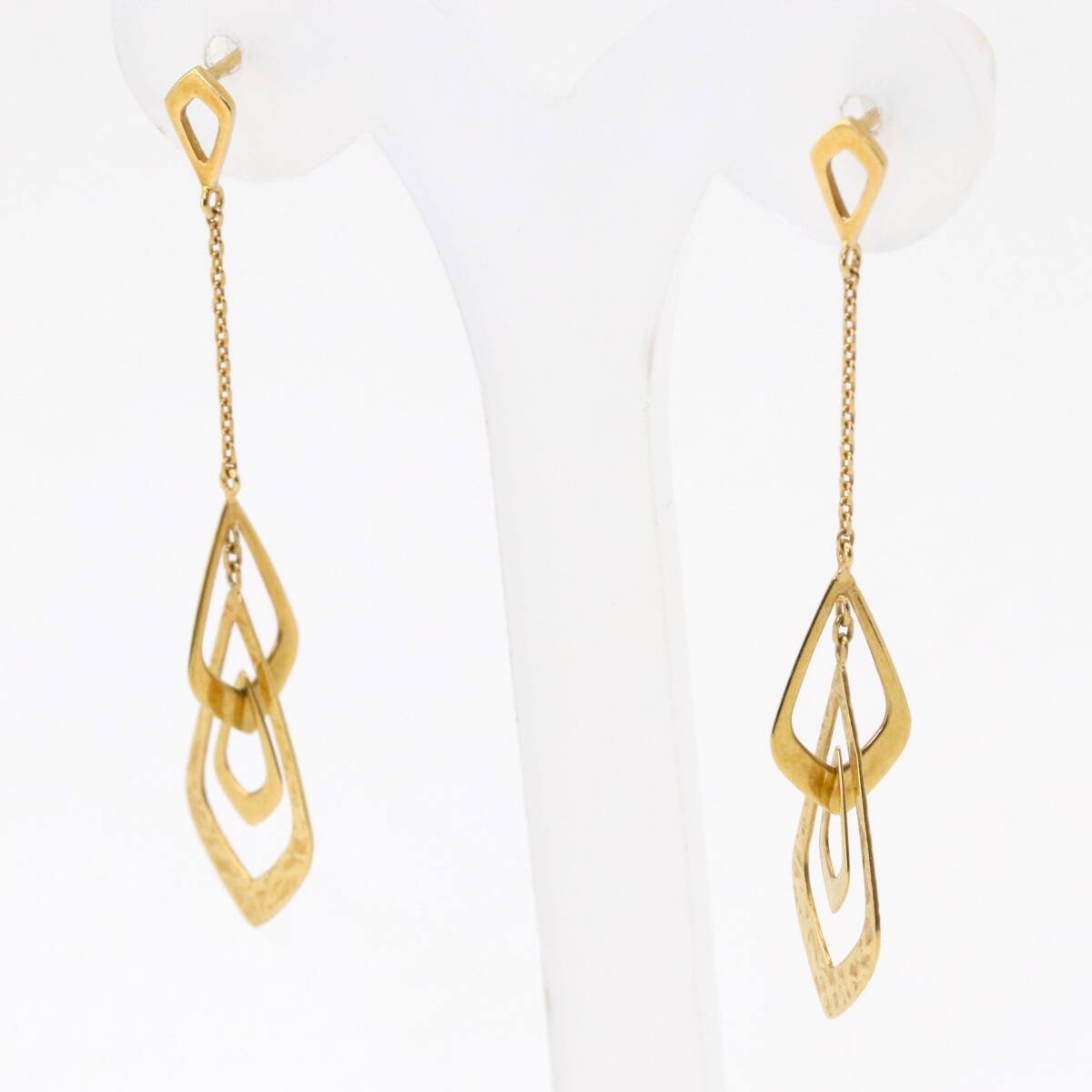  Star Jewelry earrings K18 chain earrings tech s tea - Gold STAR JEWELRY