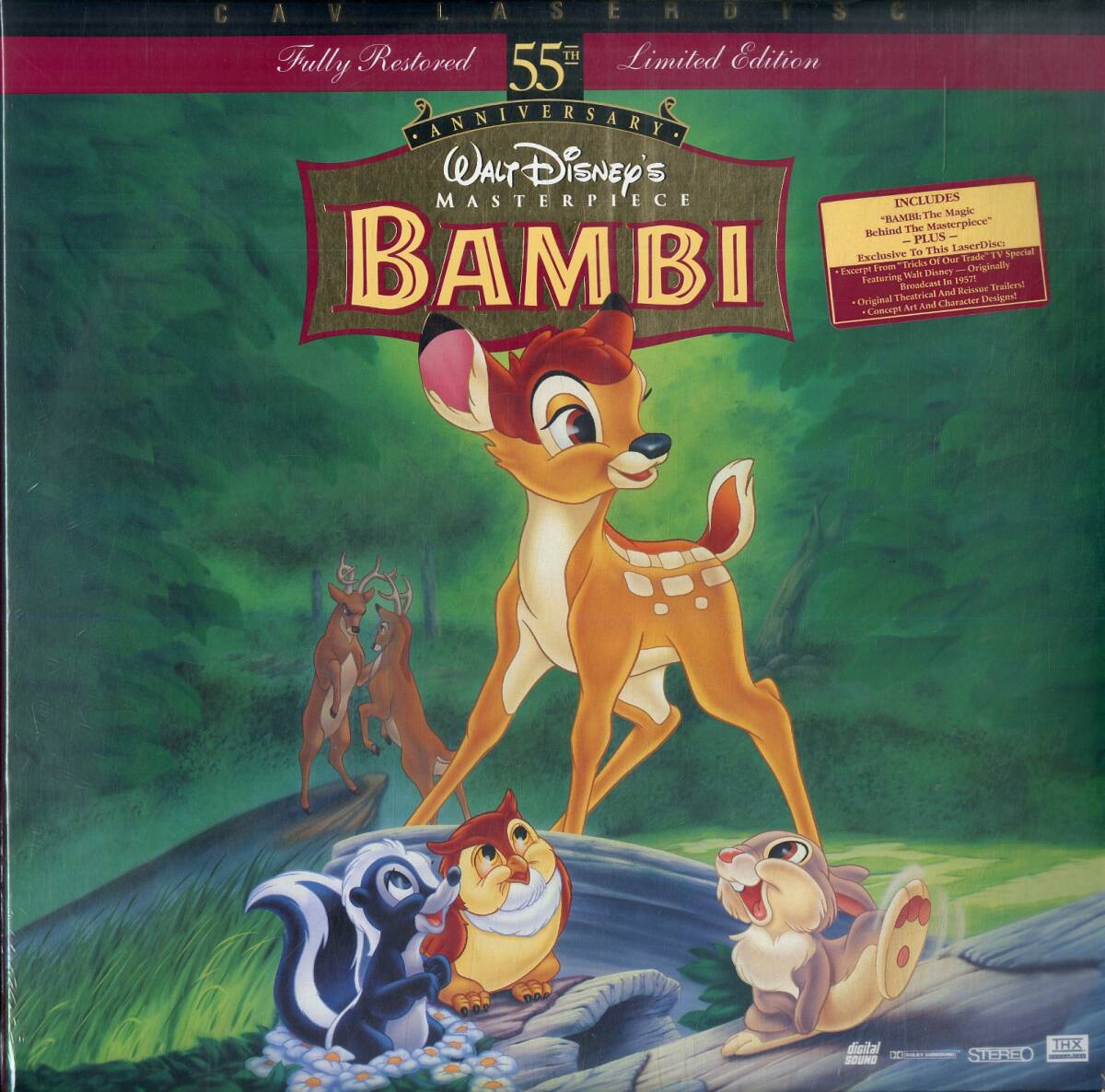 B00167841/LD2枚組/「バンビ Bambi: 55th Anniversary Limited Edition 1942 (1997年・9505-CS)」の画像1