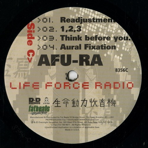 【ＬＰ】　AFU-RA 「 LIFE FORCE RADIO 」 ( FATBEATS 8356 )_画像4