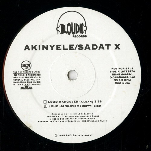 【12INCH】 AKINYELE & SADAT X 「 LOVE HANGOVER 」 ( LOUD 64449 )の画像1