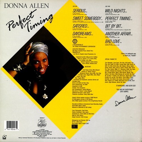 【ＬＰ】　DONNA ALLEN 「 PERFECT TIMING 」 ( TWENTY FIRST 90548 )_画像2