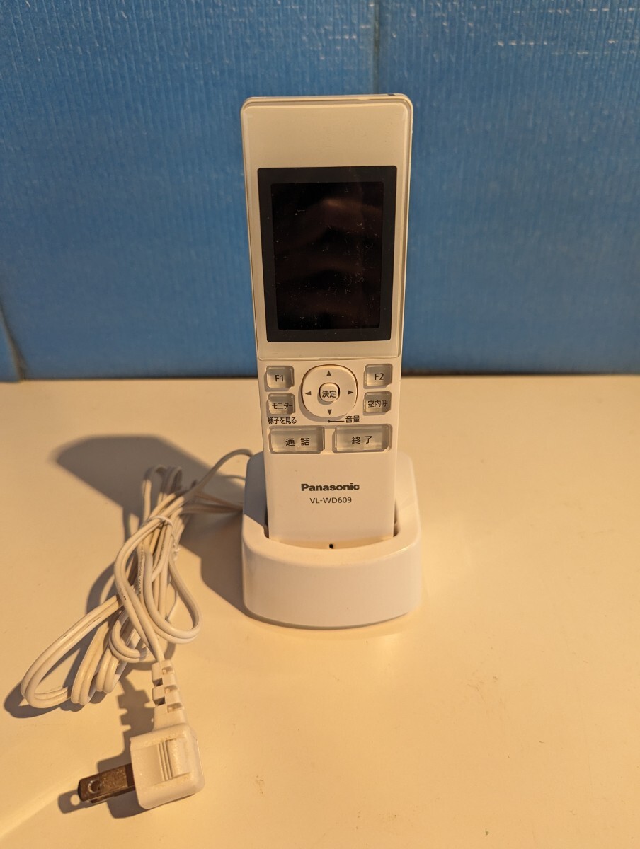 【通電確認】Panasonic パナソニック VL-WD609ドアホン ワイヤレスモニター子機 子機のみ 真_画像1