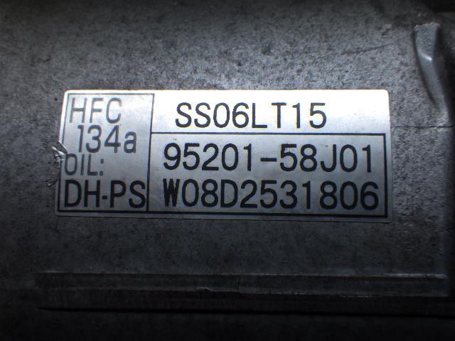 ワゴンＲ CBA-MH22S エアコンコンプレッサー SS06LT15 95201-58J01 95200-58JA2【同梱不可】_画像3