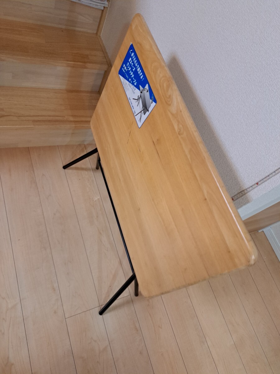 スタンドタッチテーブル　折りたたみテーブル　木製　ウッド　日本製　_画像6