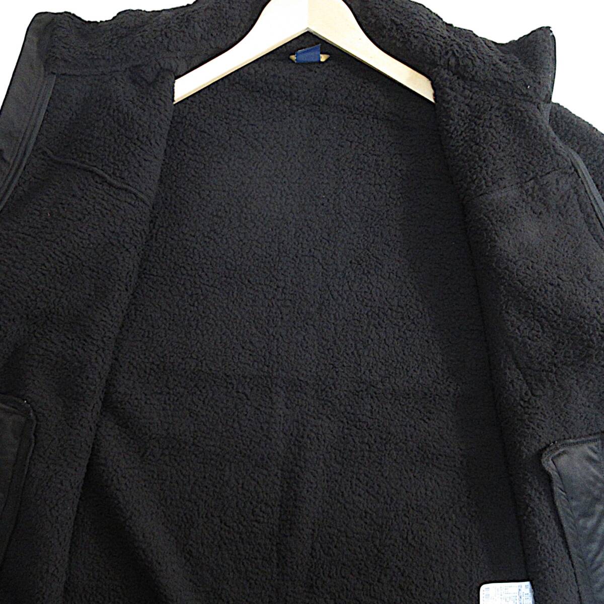 【L】新品 モンベル ボアフリースジャケット ミドラージャケット ブルゾン ブラック mont-bell 防風 防寒 保温 アウトドア R145_画像3
