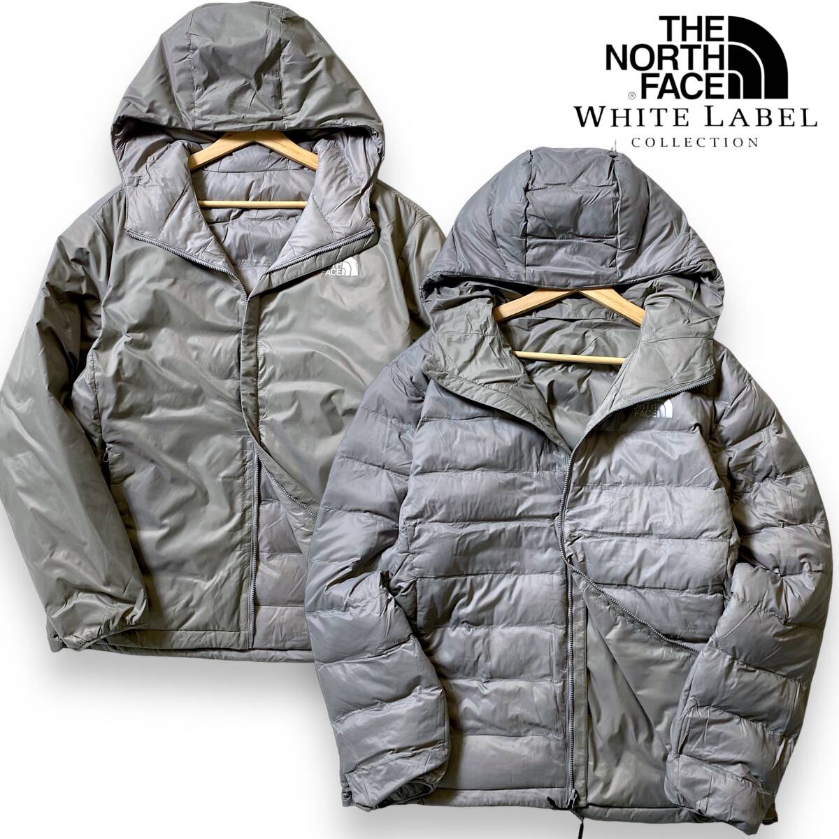 【L】新品 ノースフェイス ホワイトレーベル THE NORTH FACE 中綿ジャケット COMFY RVS T JACKET エコダウン リバーシブル NJ3NN62K◆R205_画像1