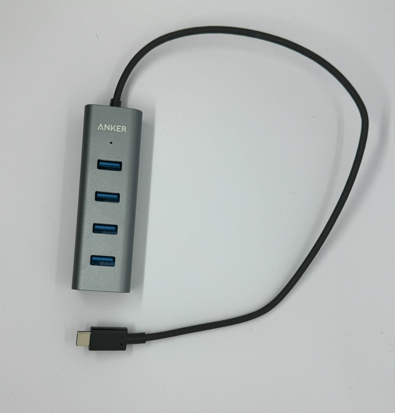 【完動中古】 USBハブ / Anker USB-C 4ポート USB3.0 40cmの画像1
