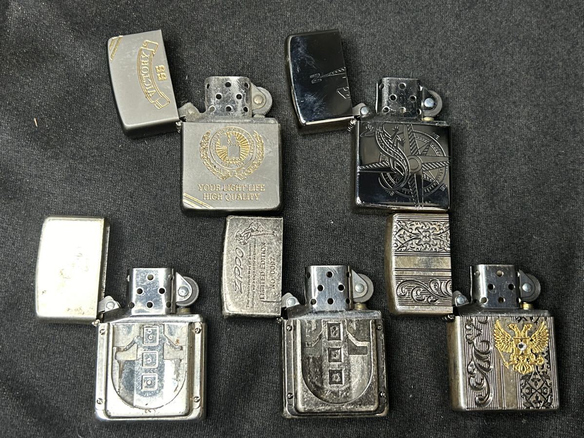 ZIPPO 5個 まとめて オイルライター ジッポー Zippo Malboro made in U.S.A. _画像5