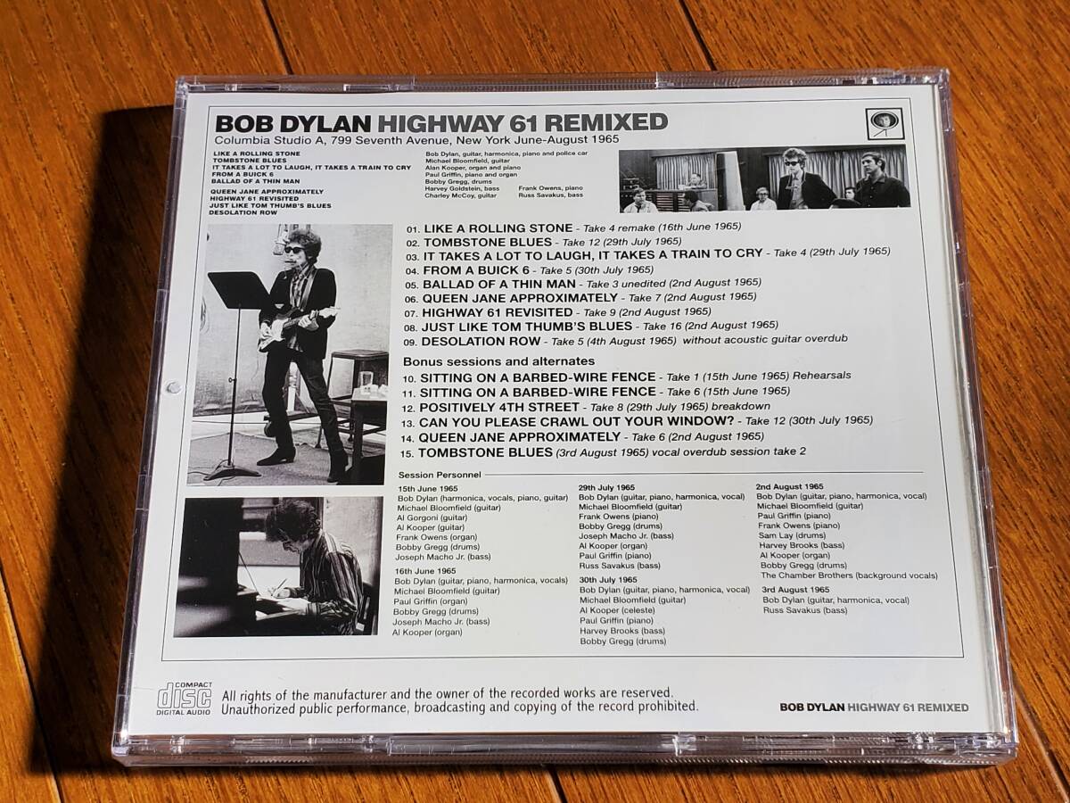 (CD) Bob Dylan●ボブ・ディラン/ Highway 61 Remixed　限定NO入り_画像2