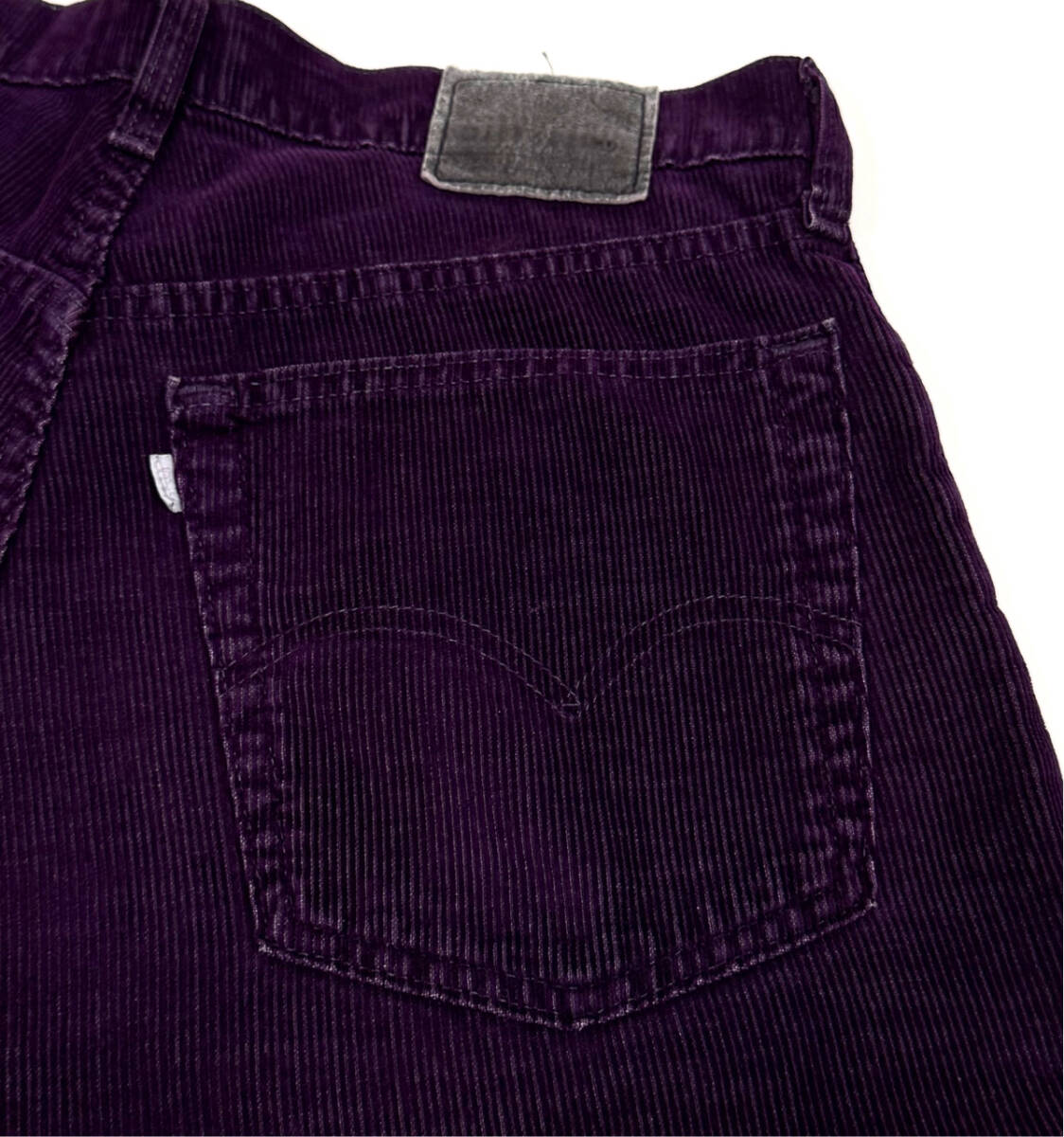 USA製 1997 LEVI’S silverTab BAGGY MEGA WIDE LEG Corduroy W35 Purple オールドリーバイス シルバータブ コーデュロイパンツ_画像4