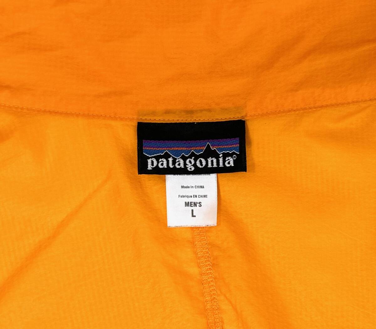 希少カラー 2007 PATAGONIA Houdini jacket L Yellow オールドパタゴニア ナイロンジャケット イエロー アウトドア フーディニジャケット_画像4