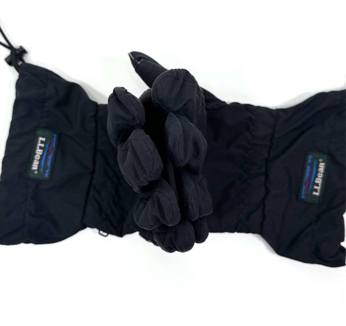 1990s L.L.Bean Nylon Gloves M Black オールドエルエルビーン スノーグローブ 登山 雪山 スキー スノーボード キャンプ_画像8