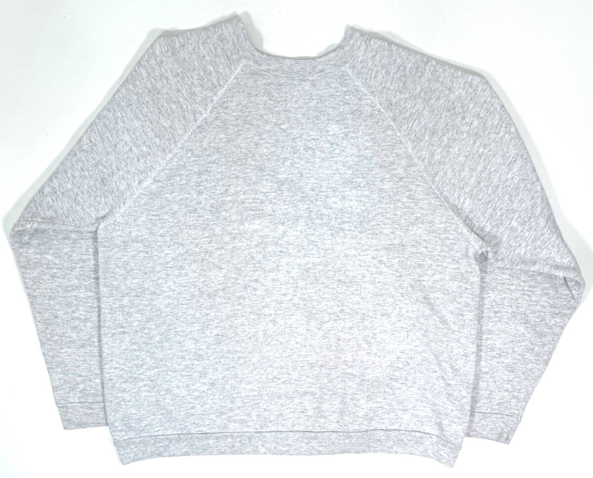 USA製 1990s TULTEX Sweat shirts XL Gray オールド スウェット トレーナー 目無し 無地_画像2