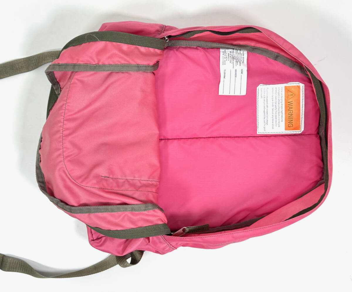 美品 2000s L.L.Bean Book Pack Pink オールドエルエルビーン ブックパック バッグパック リュックサック アウトドア キャンプ 登山_画像8