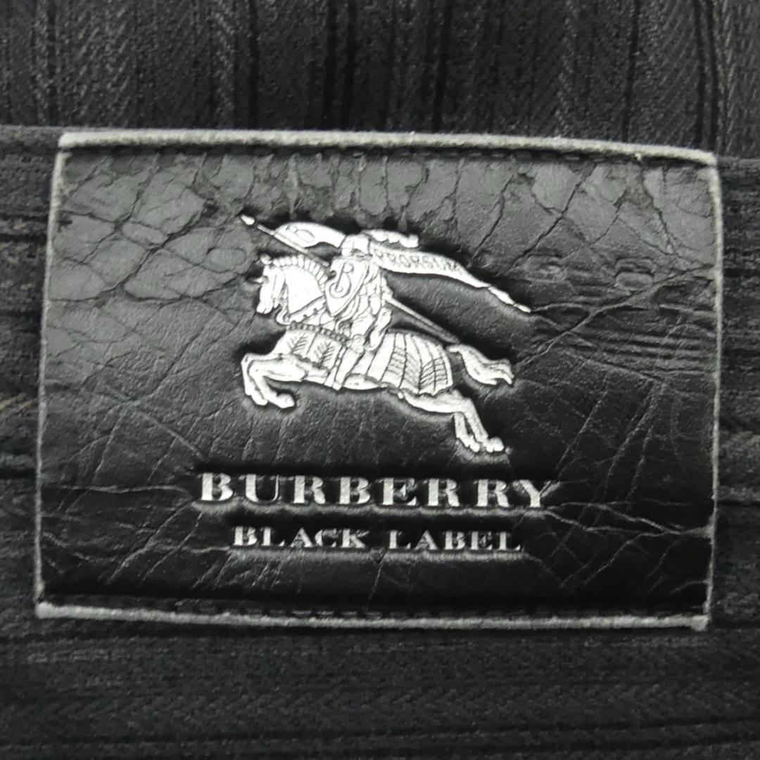 即決★BURBERRY BLACK LABE★W31位 ストライプパンツ 廃盤 バーバリーブラックレーベル メンズ 76 ノバチェック 三陽商会 刺繍