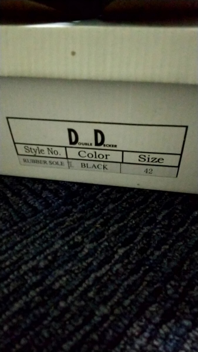 靴 ラバーソール ロック パンク系  白と黒 サイズ42 未使用品 長期保管品 2点セットの画像8