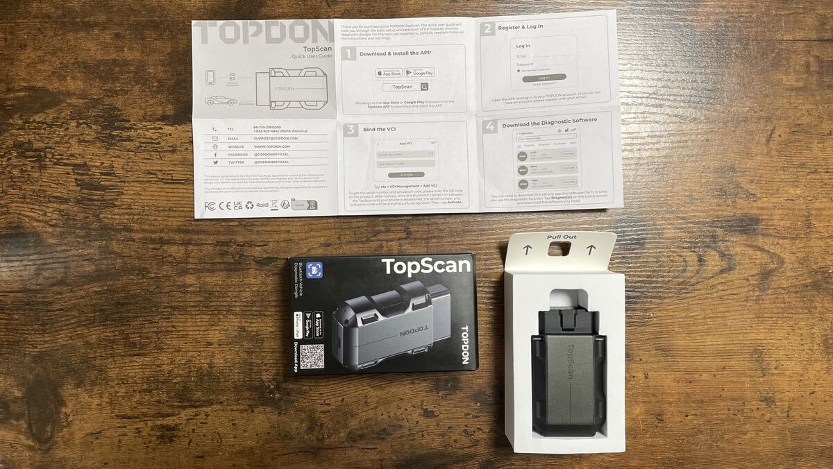 TOPSCAN OBD2 Bluetooth 診断機スキャナーの画像3