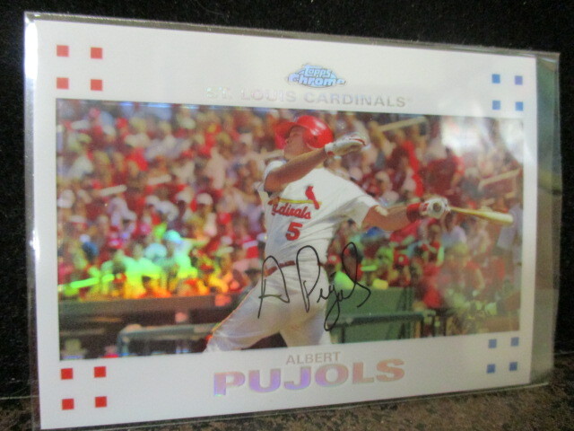 ★野球カード A・プホルズ 2007 Topps Chrome White Refracter #63 508/660_画像1