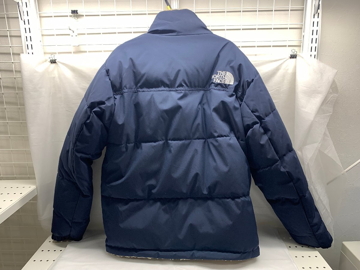 THE NORTH FACE ザノースフェイス フリース リバーシブル ダウンジャケット 撥水 ネイビー系 サイズ表記 M_画像2