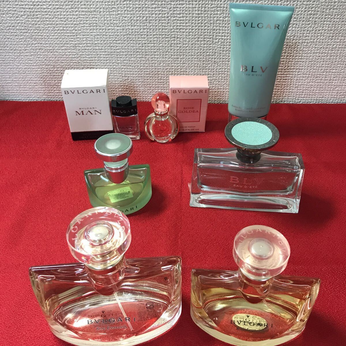 ☆1円〜BVLGARI ブルガリ 香水 オードトワレまとめ 当時物 ローズ ロゼ 管理番号700 ゆうパック820円_画像1