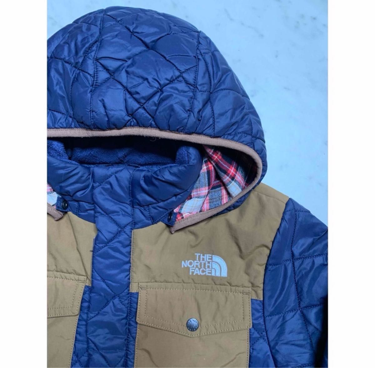 ラスト一点！古着　THE NORTH FACE ノースフェイス ダウン　ナイロンジャケット　150サイズ