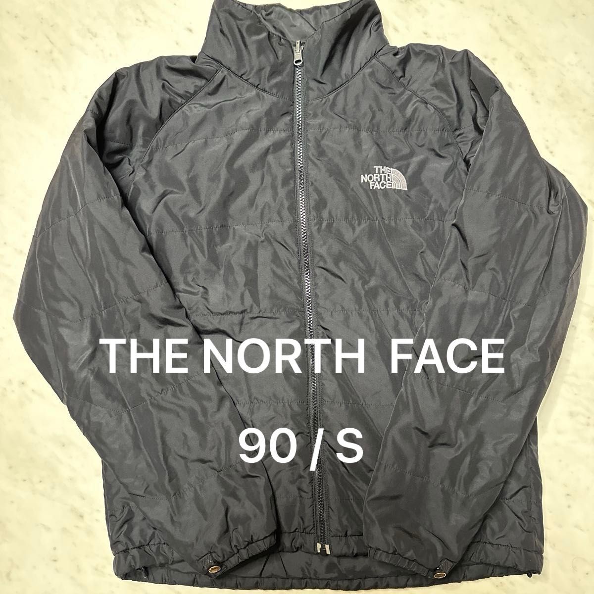 中古　THE NORTH FACE アウトドア　ノースフェイス 軽量 薄手ダウン ナイロンジャケット　90 Sサイズ　レディースL