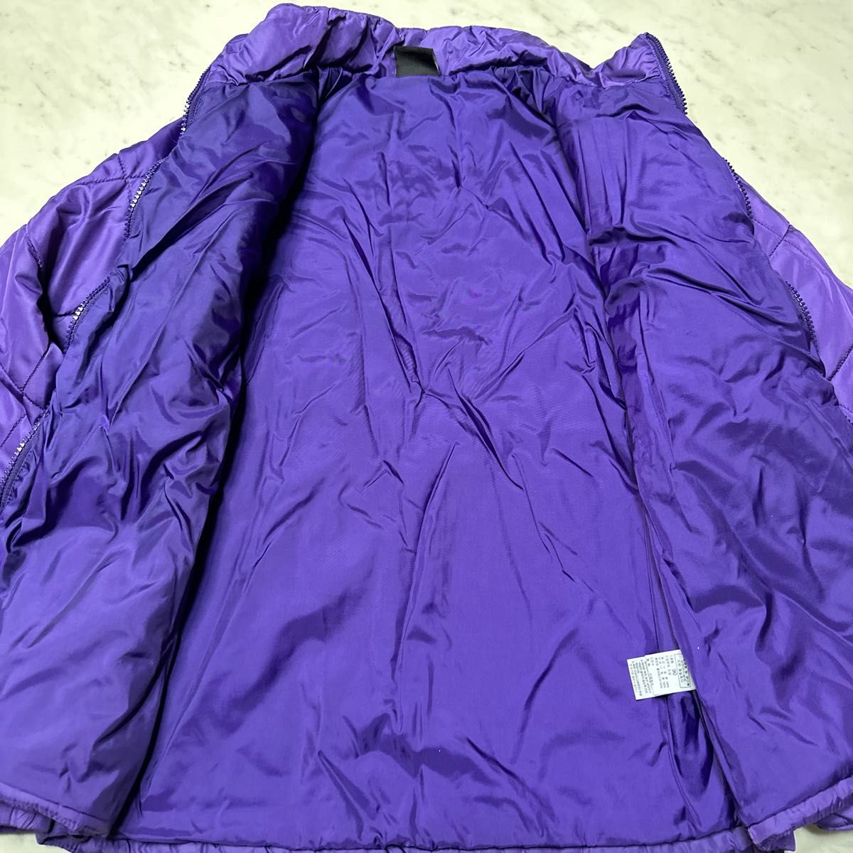 THE NORTH FACE ノースフェイス　レディース　90 Ｌ　軽量　ダウン　ナイロンジャケット　パープル 中綿ジャケット