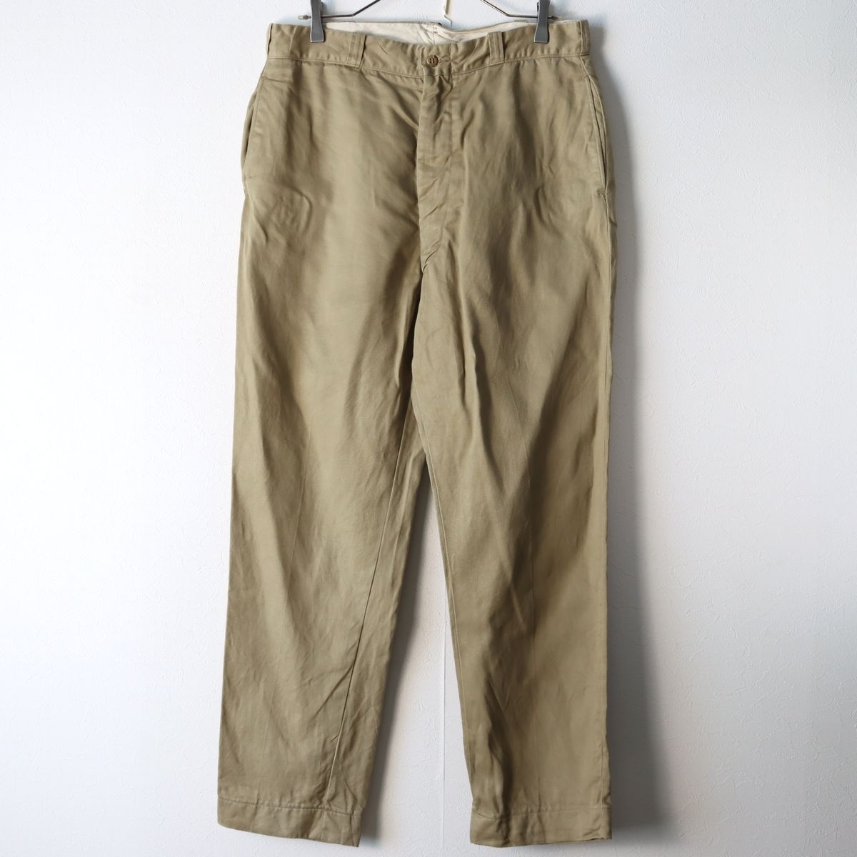 US ARMY America army chino trousers chinos Zip fly 36×33 / old clothes Army military Vintage 
